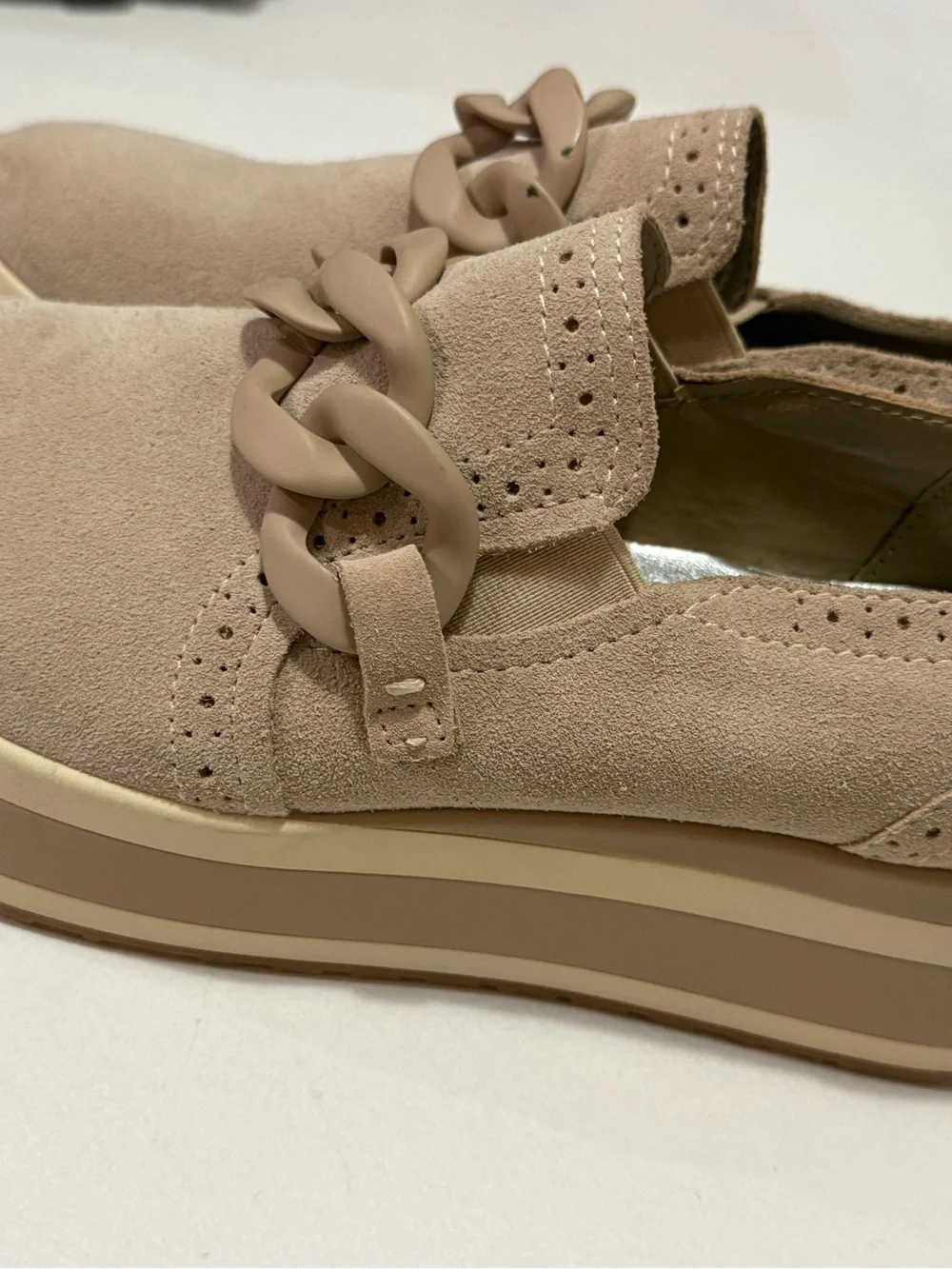 Dolce Vita Taupe Suede Loafers 7.5
